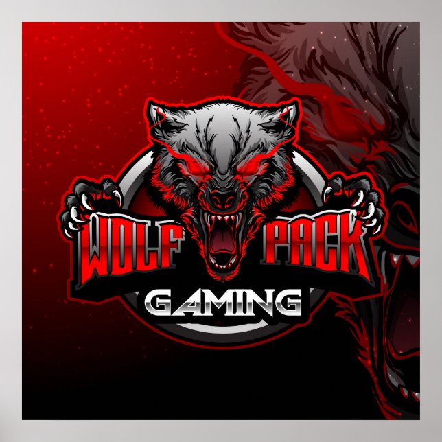 Wolf Pack gaming Poster (Front)