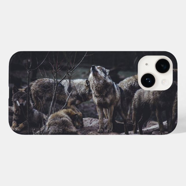 Wolf Pack iPhone 14 Case (Back (Horizontal))