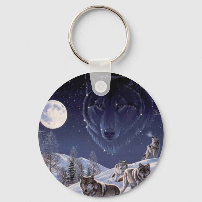 Wolf Pack Key Ring (Front)