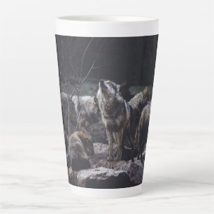 Wolf Pack  Latte Mug