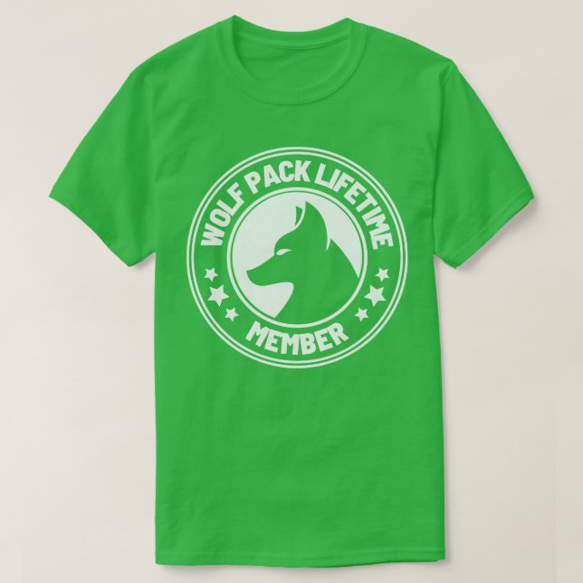 Wolf Pack Lifetime Membership 10 T-Shirt (Design Front)