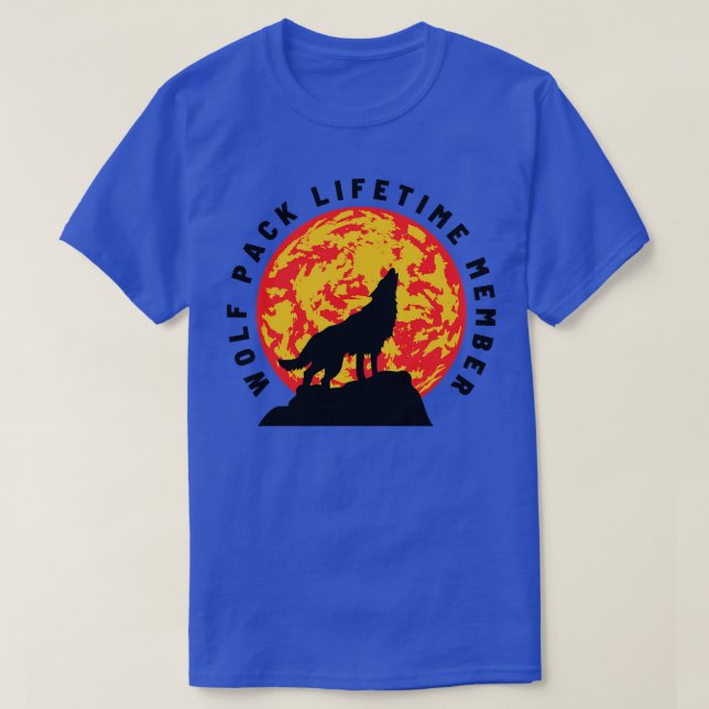Wolf Pack Lifetime Membership 16 T-Shirt (Design Front)