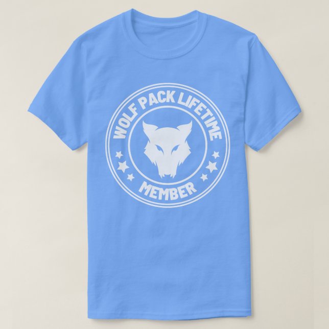 Wolf Pack Lifetime Membership 34 T-Shirt (Design Front)