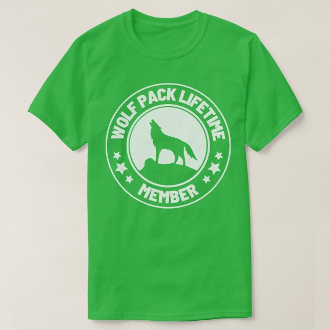 Wolf Pack Lifetime Membership 40 T-Shirt (Design Front)