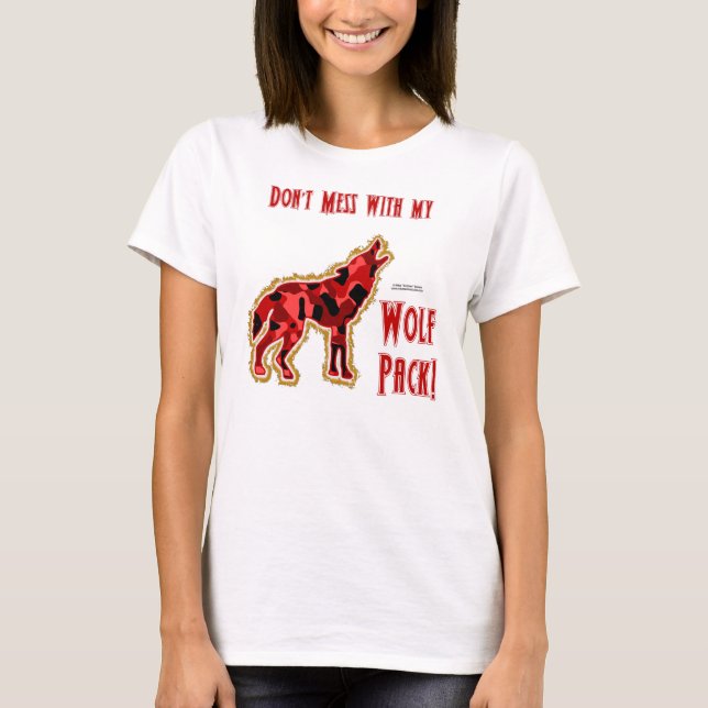 Wolf Pack Maternity T-Shirt (Front)