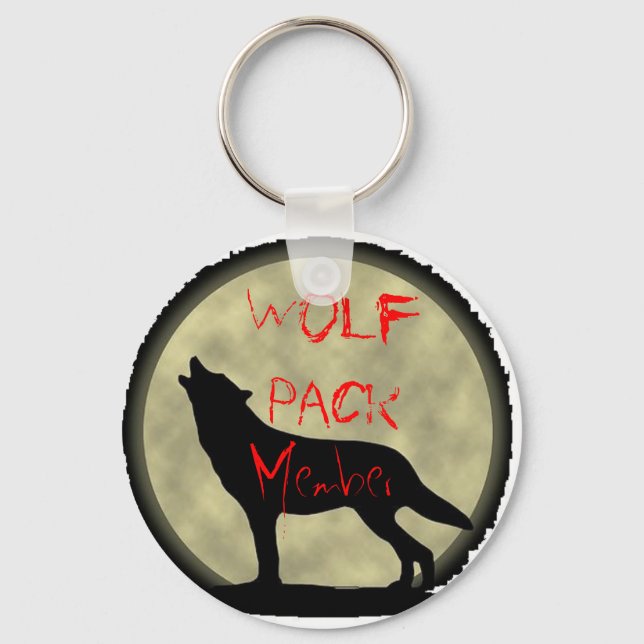 Wolf Pack Member Key Ring (Front)