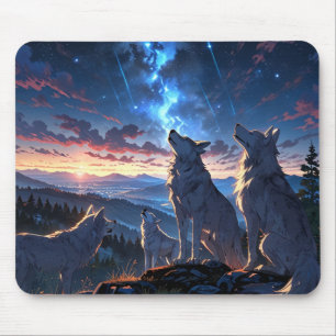 🌕🐺 Wolf Pack Mousepad – United by Instinct, Driv
