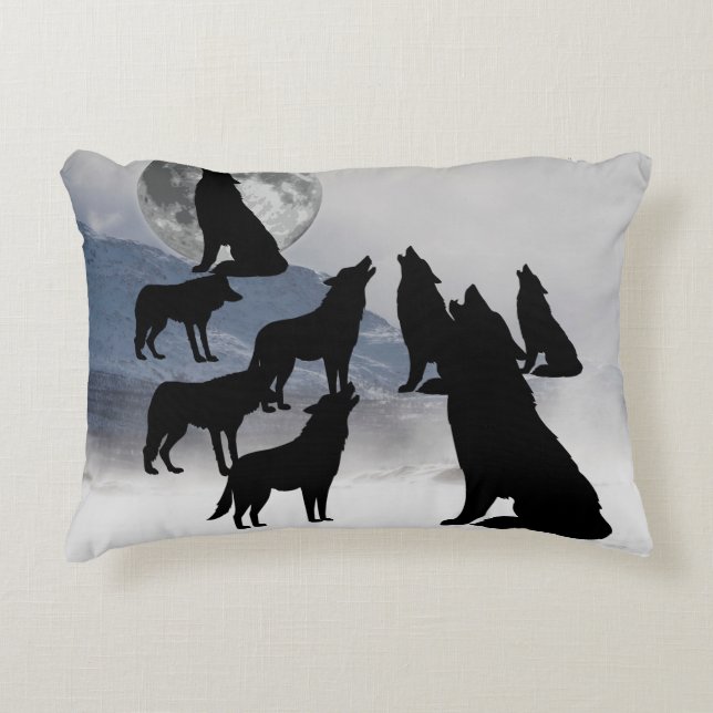 WOLF PACK PILLOW (Front)