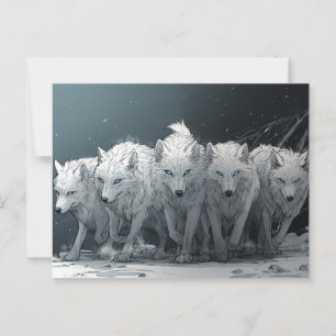 Wolf Pack Postcard