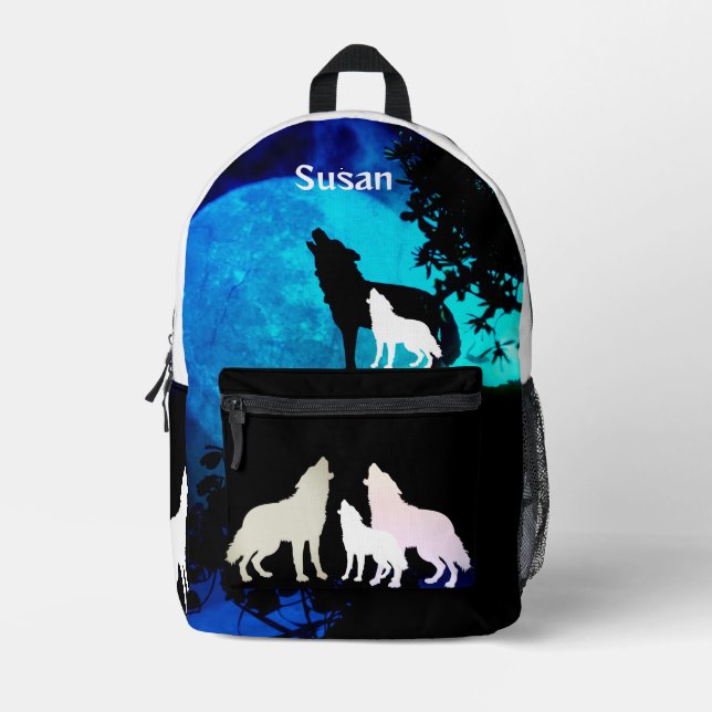 Wolf pack Print Cut Sew Bag (Front)