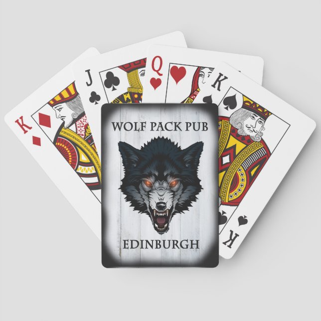 Wolf Pack Pub Deck of Cards (Back)