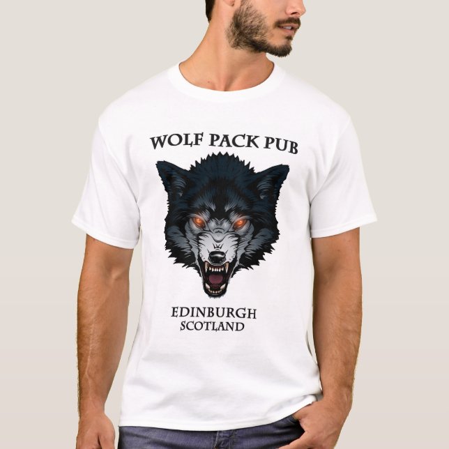 Wolf Pack Pub Unisex T-shirt (Front)