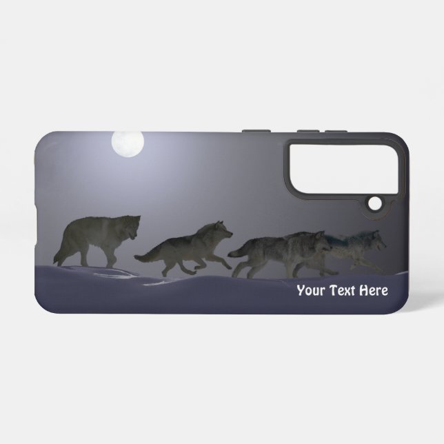 Wolf Pack Samsung Galaxy S21 Case (Back Horizontal)