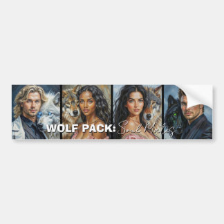 WOLF PACK: Soul Mates Bumper Sticker by Shana E.