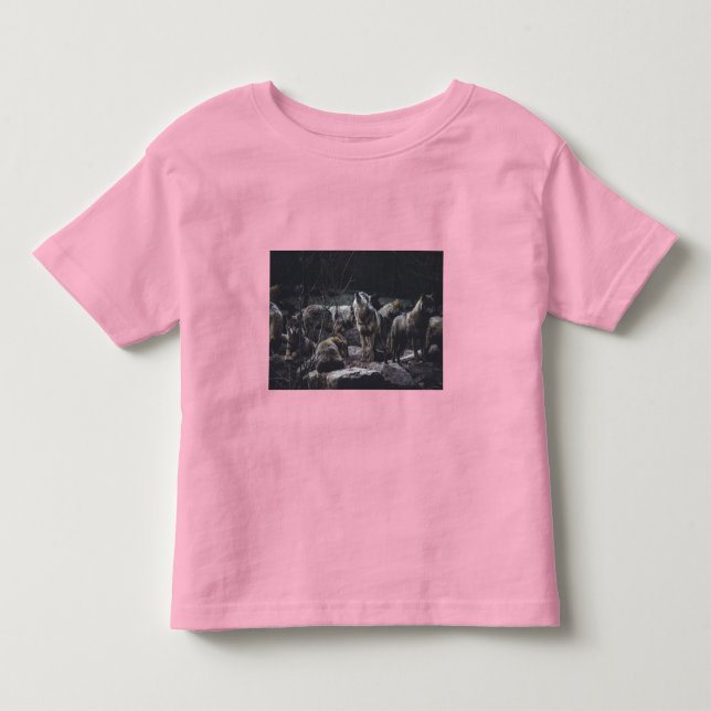 Wolf Pack Toddler T-Shirt (Front)