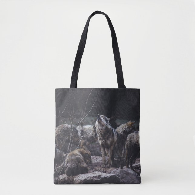 Wolf Pack Tote Bag (Front)