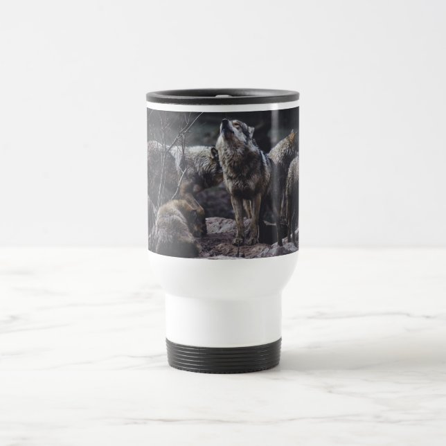 Wolf Pack Travel Mug (Center)