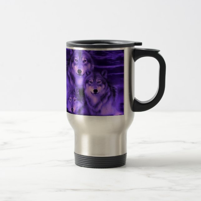 Wolf Pack Travel Mug (Right)
