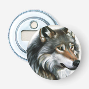 Wolf Painting Bottle Opener