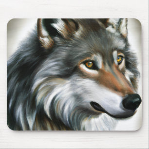 Wolf Painting Mouse Mat