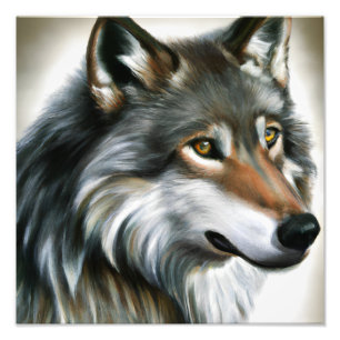 Wolf Painting Photo Print