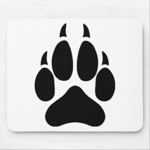 Wolf Paw Mouse Mat