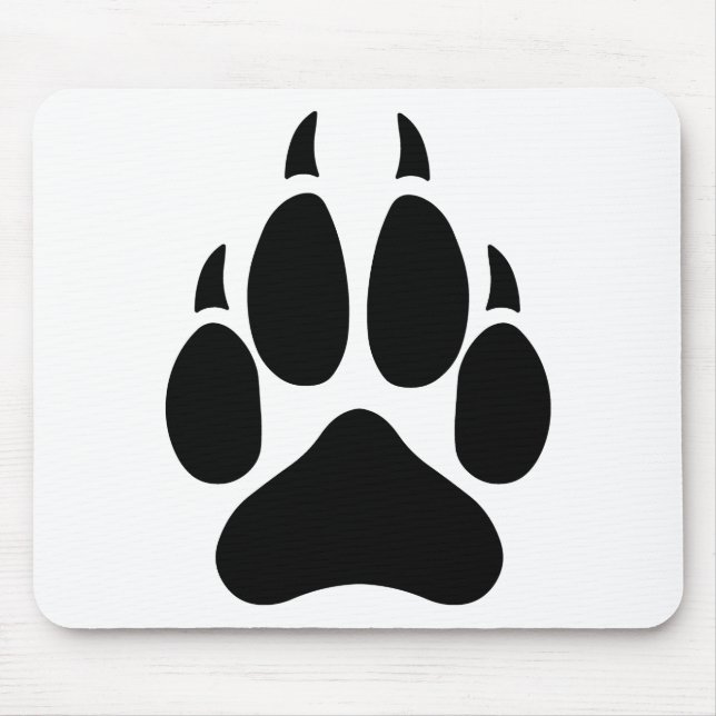 Wolf Paw Mouse Mat (Front)