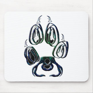 Wolf Paw Print Mouse Mat