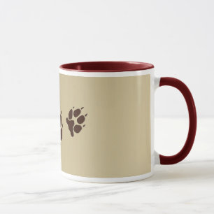 Wolf Paw Prints Mug