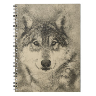 Wolf Pencil 16x24 Notebook