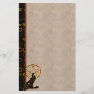 Wolf  Pentagram Stationery