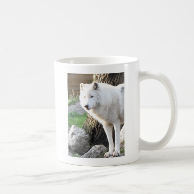 Wolf Photographic Art Spirit Guide Animal Love  Coffee Mug (Right)