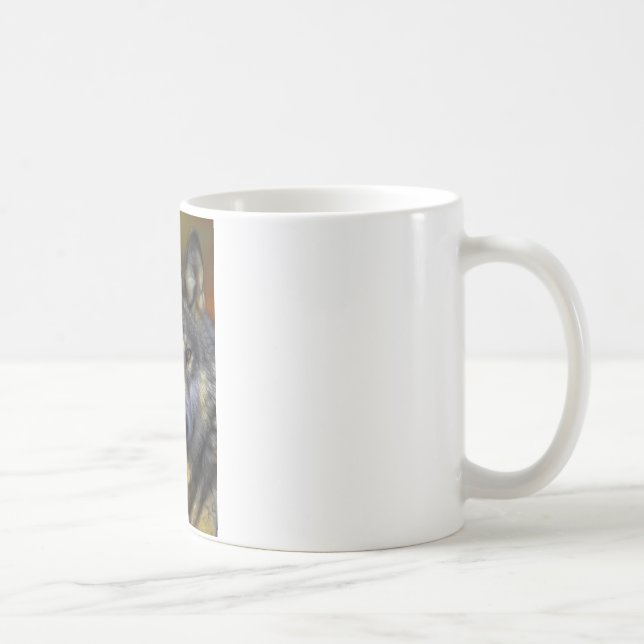 Wolf Photographic Art Spirit Guide Animal Love  Coffee Mug (Right)