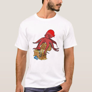 Wolf Pirate octopus T-Shirt