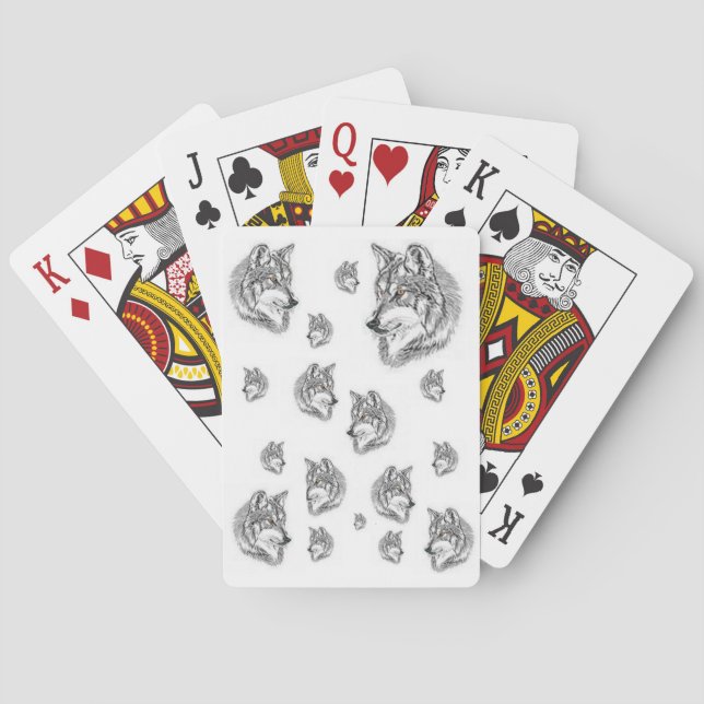 Wolf Playing Card Deck (Back)
