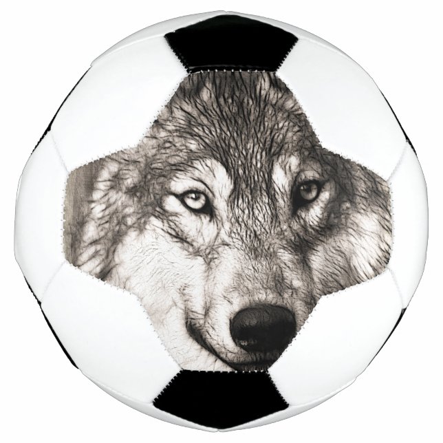 Wolf portrait football (Front)