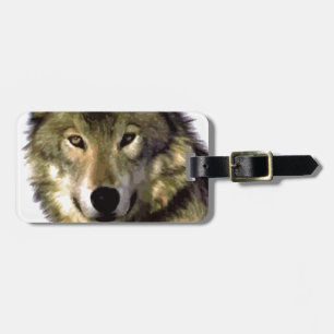 Wolf Portrait Luggage Tag