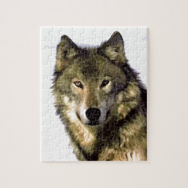 Wolf Portrait Wild Animals Jigsaw Puzzle (Vertical)