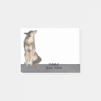 Wolf Post-It Notes