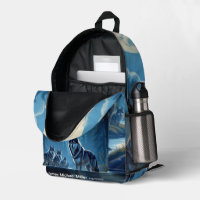 Wolf Print Cut Sew Bag