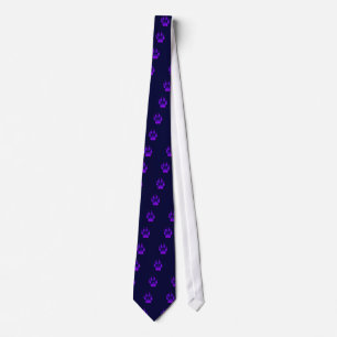 wolf print tie