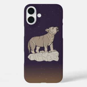 Wolf Pup Howling iPhone 16 Plus Case