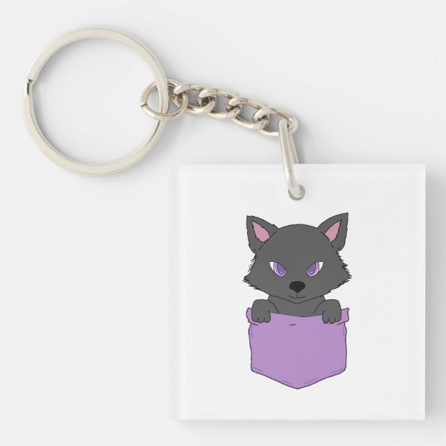 Wolf pup key ring (Front)