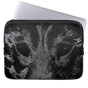 Wolf Pup Laptop Case Siberian Wolf Pup  Eyes Gifts