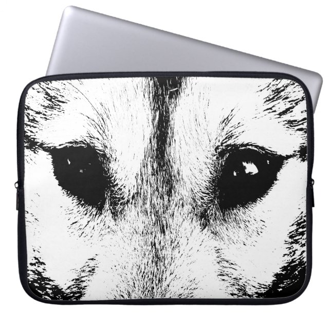 Wolf Pup Laptop Case SiberianWolf Pup  Eyes Gifts (Front)