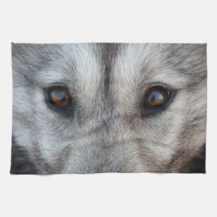 Wolf Pup Towel Wild Husky Dog Tea Towel
