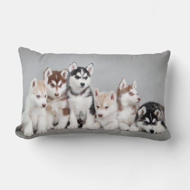wolf pups lumbar cushion (Front)