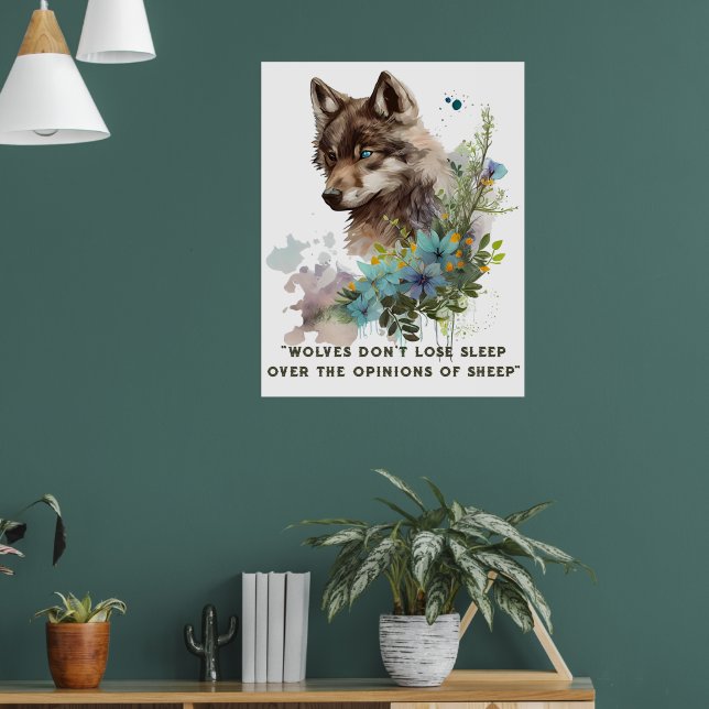 Wolf Quote Poster (Living Room 1)