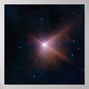 Wolf-Rayet 140 James Webb Telescope Poster