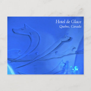 Wolf Room at Hotel de Glace, Quebec, Canada Postcard